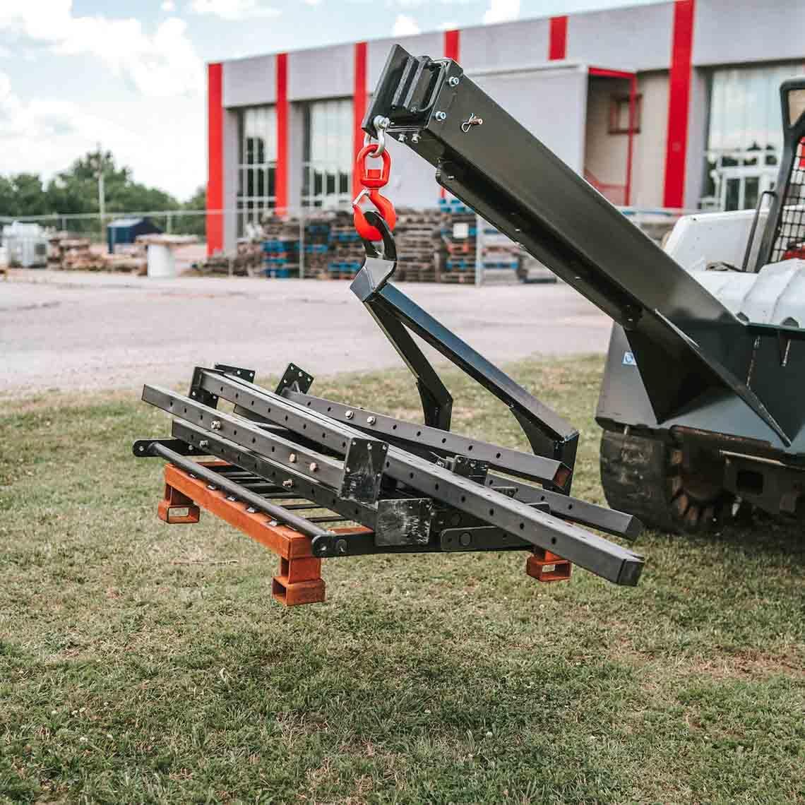 Steel 32-in Tele-Boom Pallet Carrier with 2x2-in Fork Tubing R790184