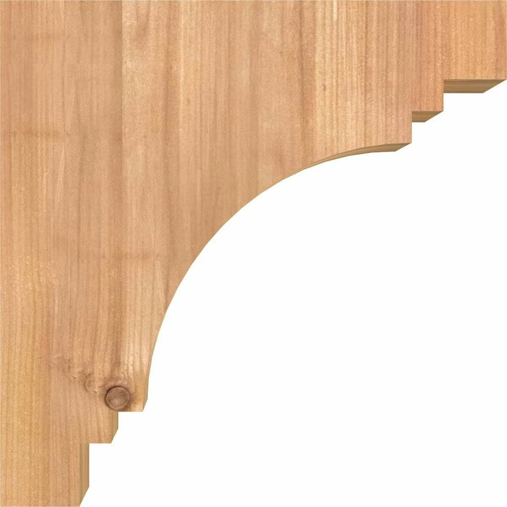 3 1/2x22W x 10x22D x 26x22H Western Red Cedar Corbel K2623