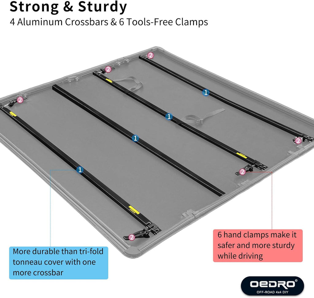 Soft Quad Fold Truck Bed Tonneau Cover I49028