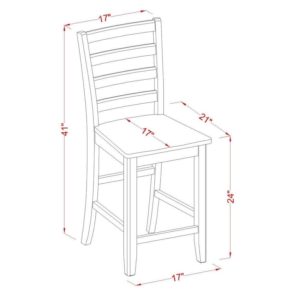 3 PC Counter Height Table and 2 Kitchen Bar Stool R793077