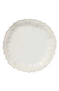 White Baroque Round Platter E8516