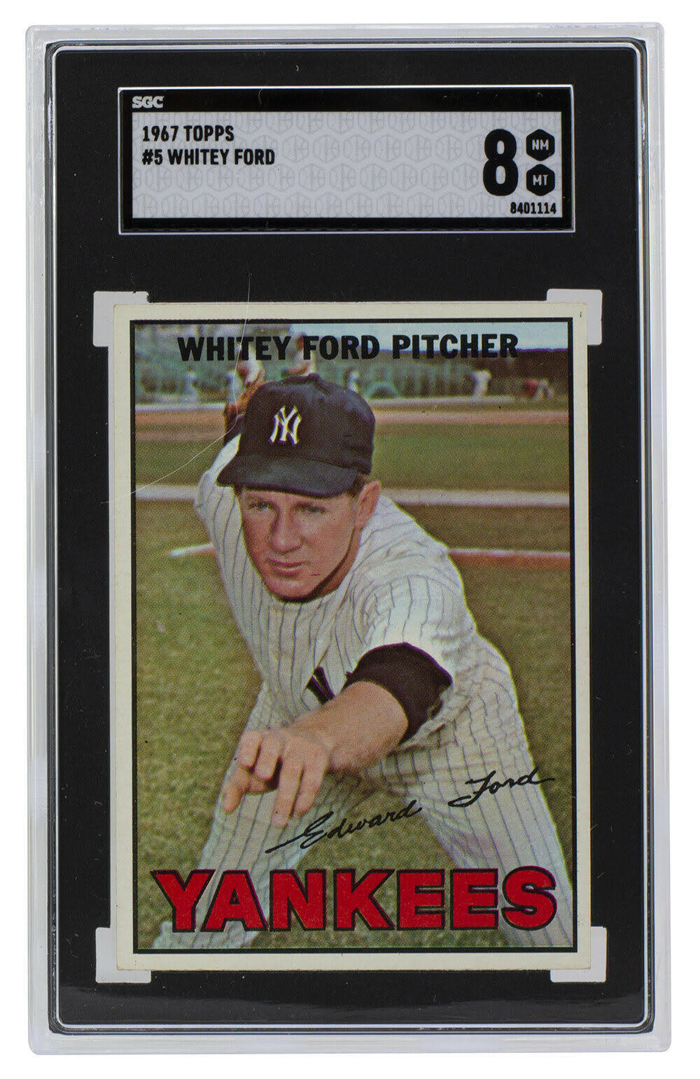 1967 Topps #5 Baseball Card SGC 8 NM-MT U98399