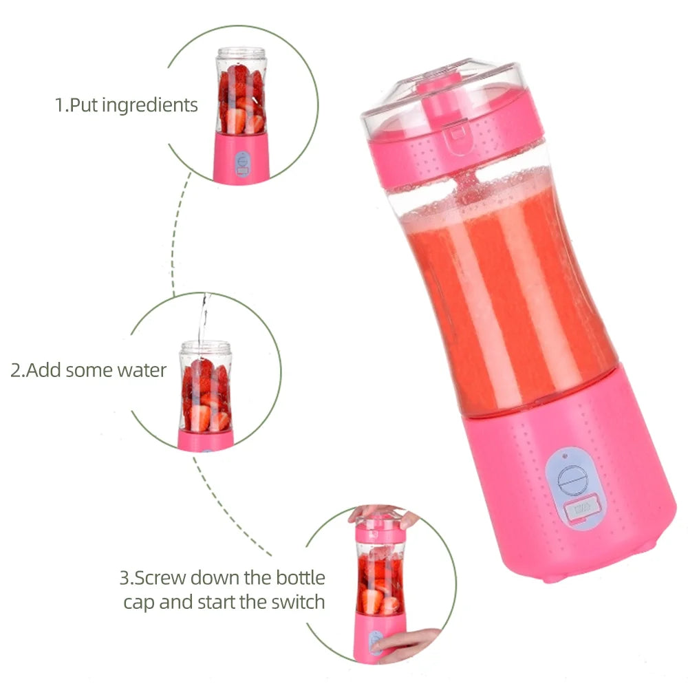 Portable USB Fruit Juicer Cup 4000mAh N3263