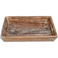 Sandy Brown Wooden Decorative Farmhouse Tray F200070