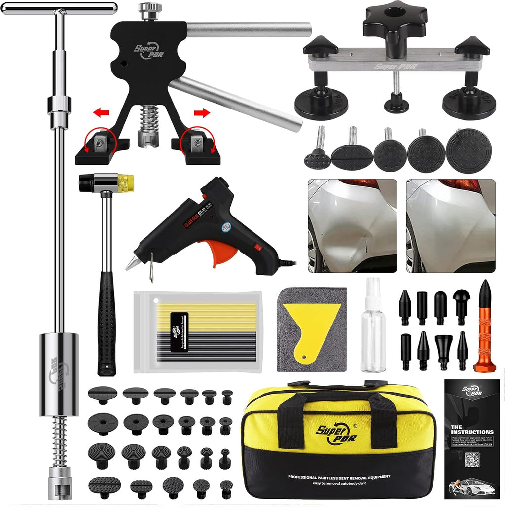 Paintless Auto Dent Removal Tools Set with Dent Pull Tabs H945