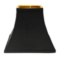 Black/Gold Lining Shantung Fabric Hardback Lampshade L96349
