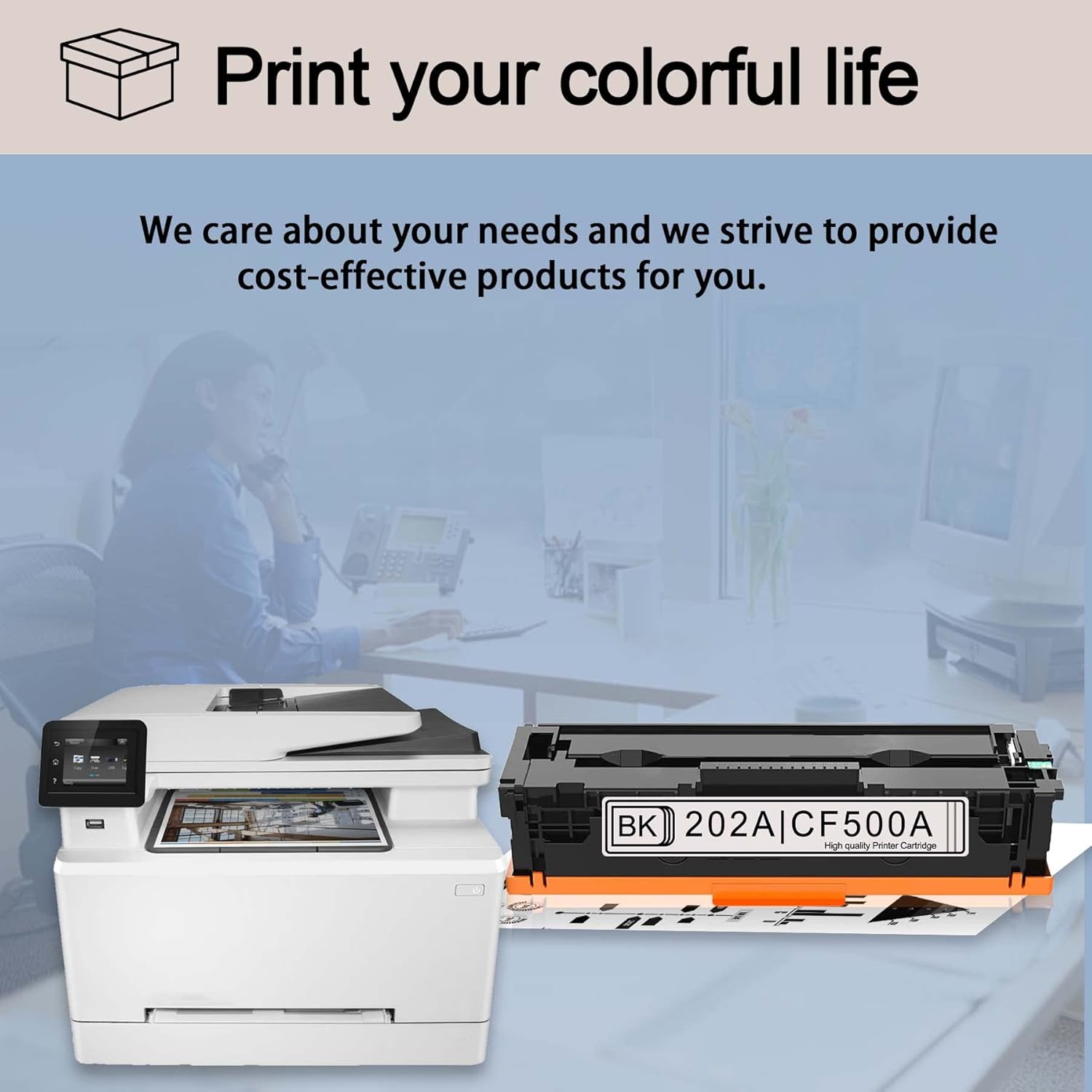 2 Pack Black Toner Cartridge for HP Printers I987780