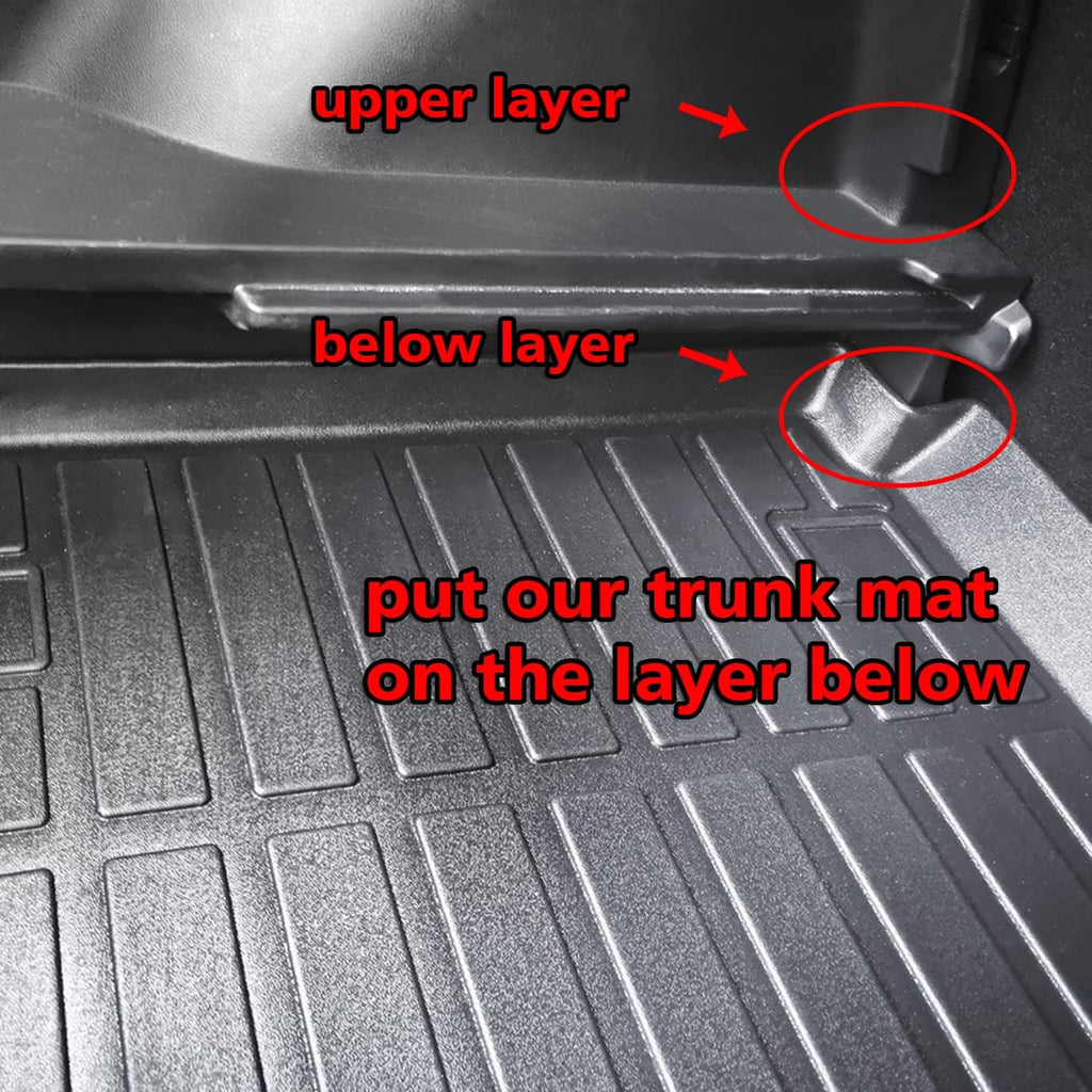 Black Trunk Mat Car Rear Cargo Liner Floor Cover A404