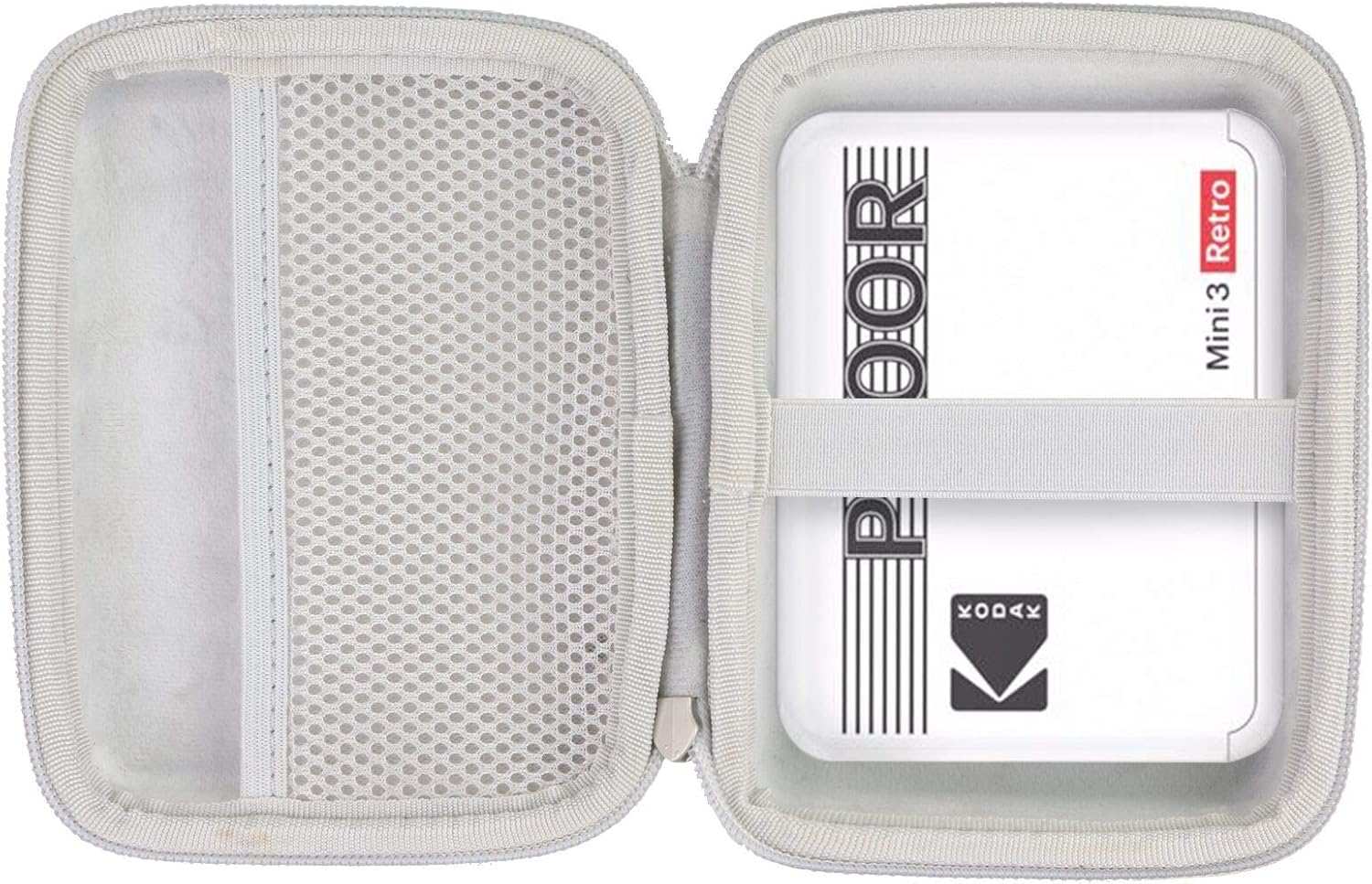 Hard Travel Case for Kodak Mini 3 Retro Instant Printer & Camera (Gray Zipper) X494524