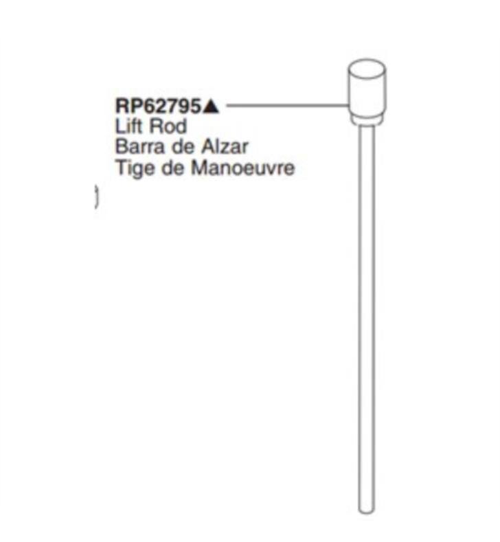 Brushed Nickel Lift Rod Assembly B419