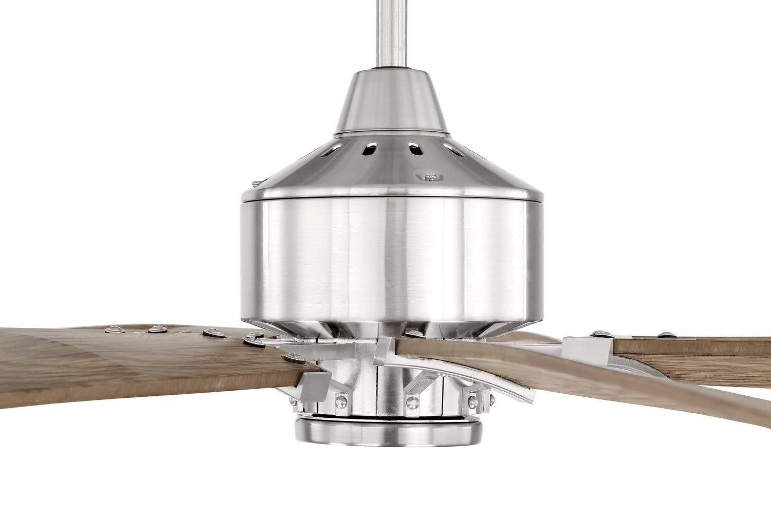 Polished Nickel Ceiling Fan with Light Kit S442642