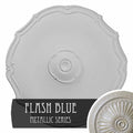 18 7/8x22OD x 1 1/2x22P Hand-Painted Flash Blue Ceiling Medallion H9195