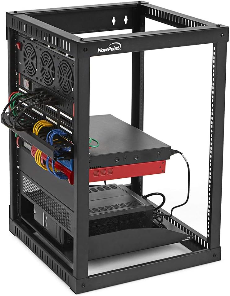 12U Wall Mount Network Rack, 22-Inch Depth, Steel R522