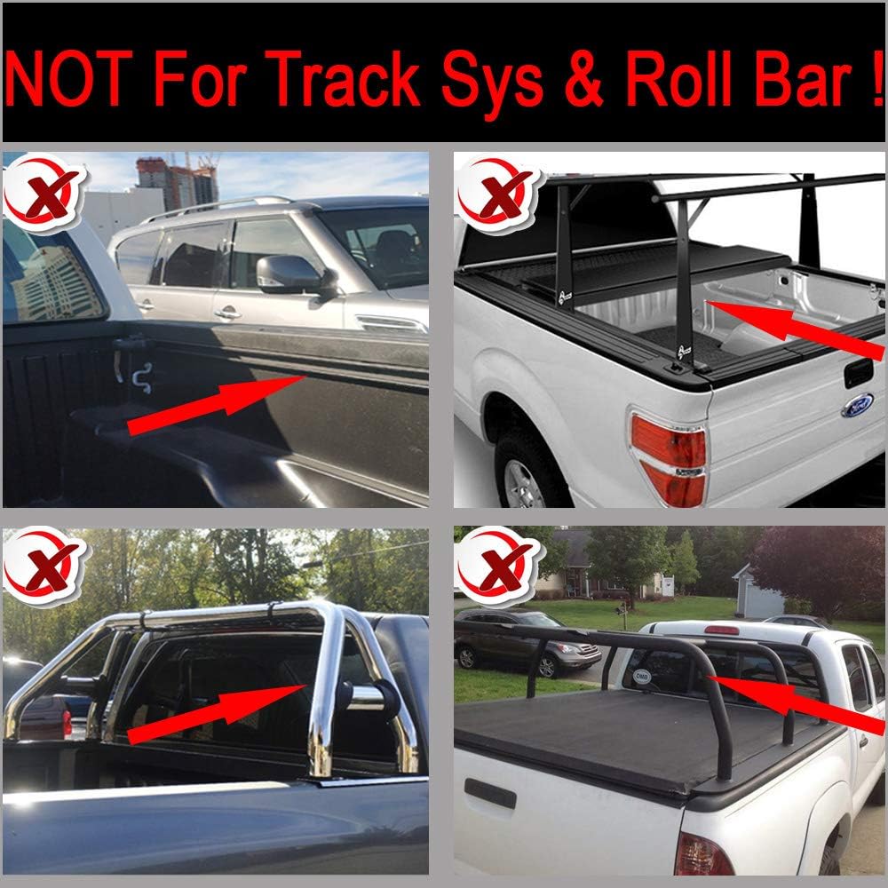 Soft Roll Up Tonneau Cover for Pickup 6.5ft Bed N2549