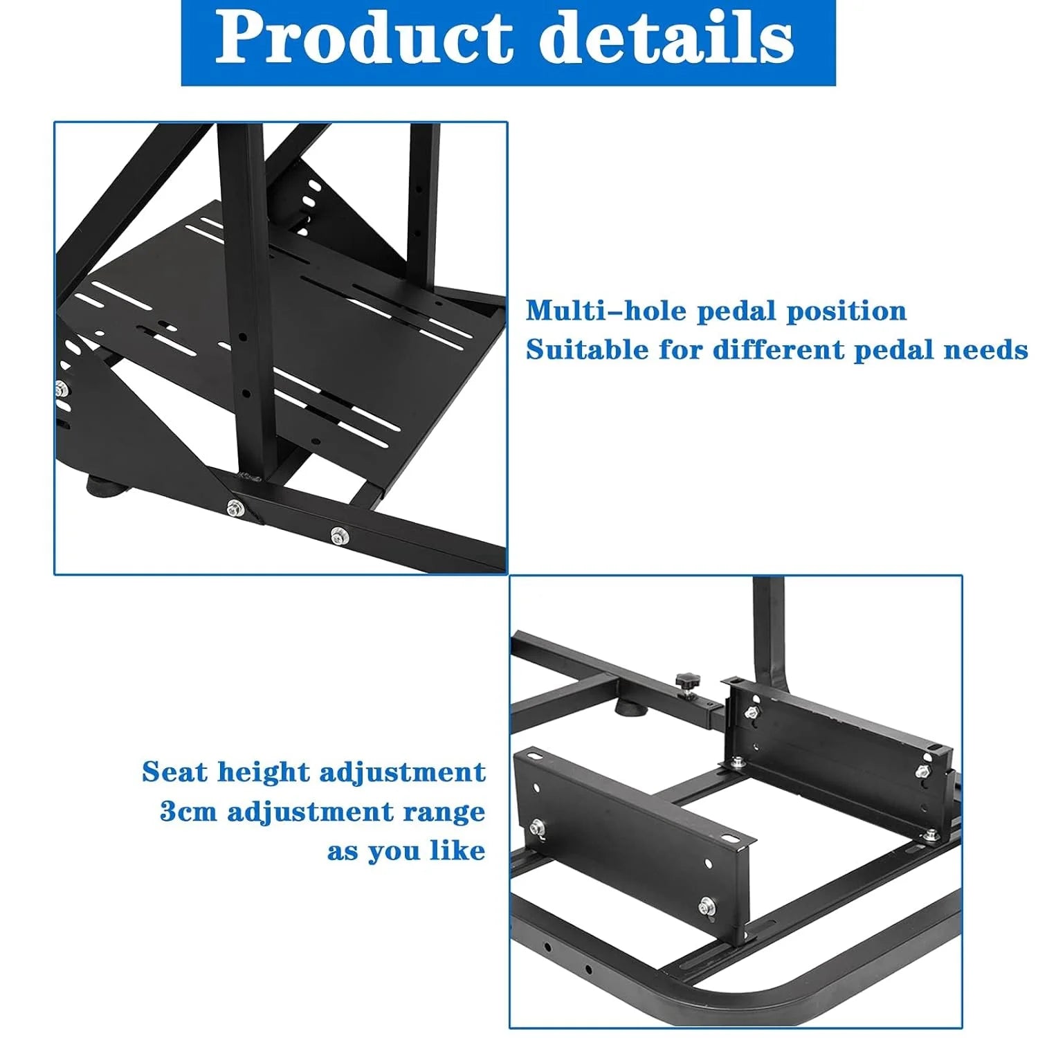 Racing Sim Cockpit Stand with TV Stand Mounting Holes F5736