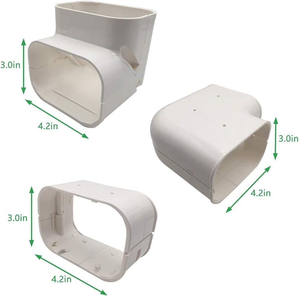 3'' W x 7.5ft L PVC Line Set Cover Kit, Pack of 2 L42937