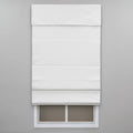 White Cordless Cotton Roman Shade 45 in. W x 72 in. L W5398