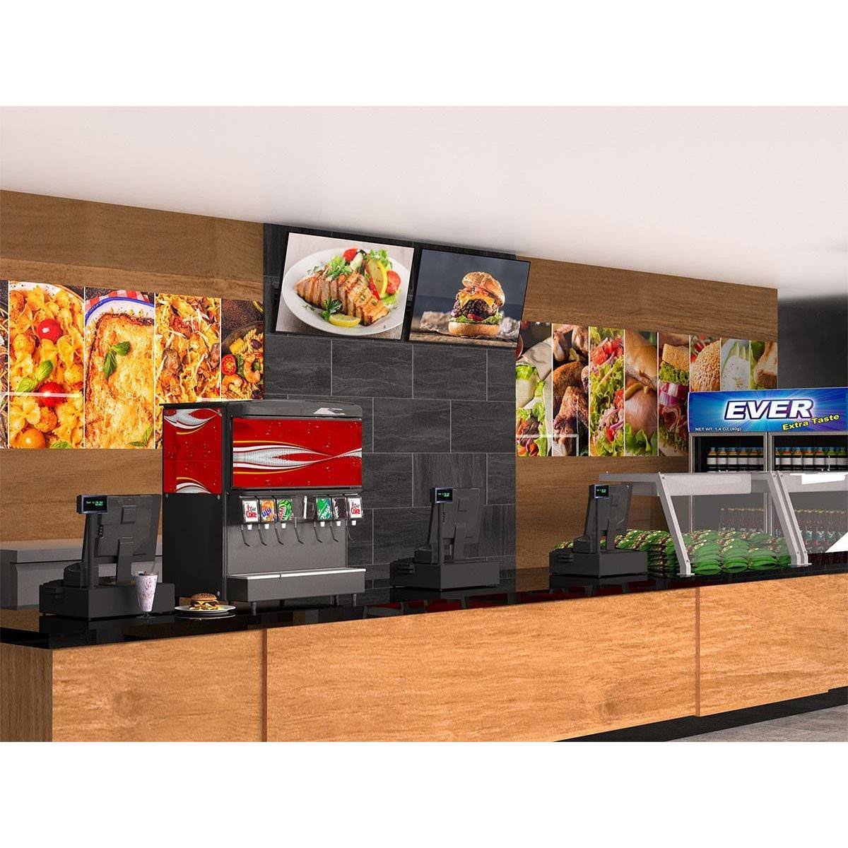 2x1 Menu Board Wall Mount for Screens Between 32in to 65in, Max Weight 66 lbs, VESA Patterns Up to 600x400 X166811