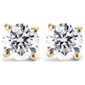 14k Yellow Gold Diamond Stud Earrings S6248