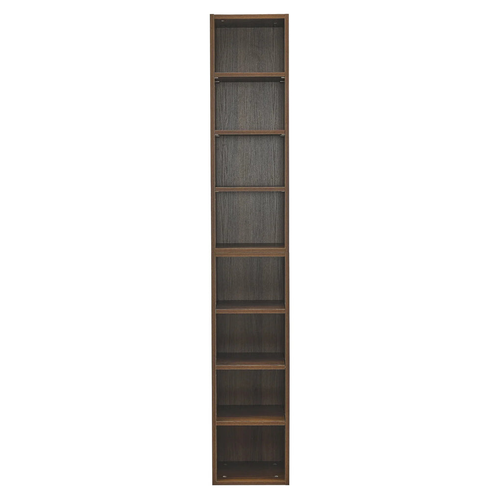 8-Tier Media Tower Rack Storage Cabinet with Adjustable Shelves N584603