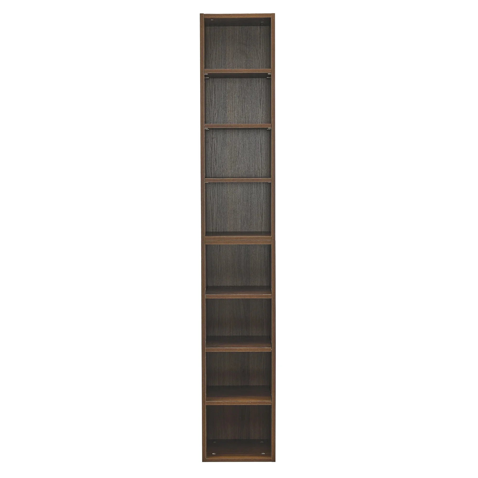 8-Tier Media Tower Rack Storage Cabinet with Adjustable Shelves N584603