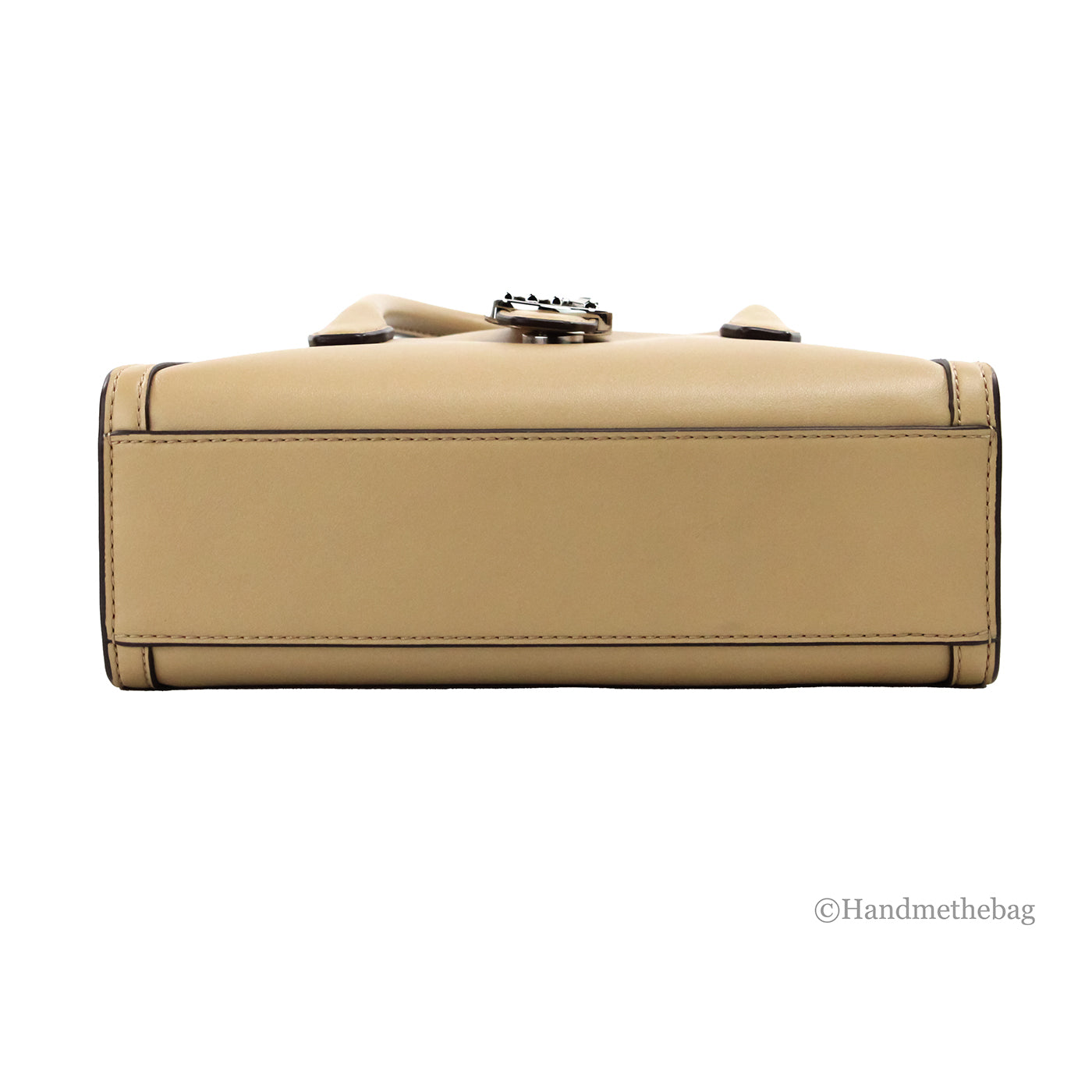 Camel Faux Leather Satchel Crossbody Bag Q3660