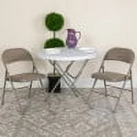 2 Pack Gray Vinyl Folding Chair T759