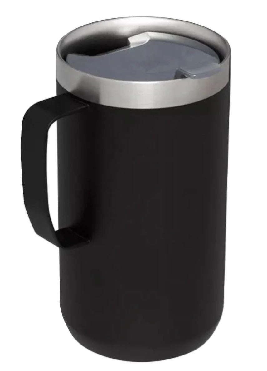 24 OZ Black Camp Mug P4889