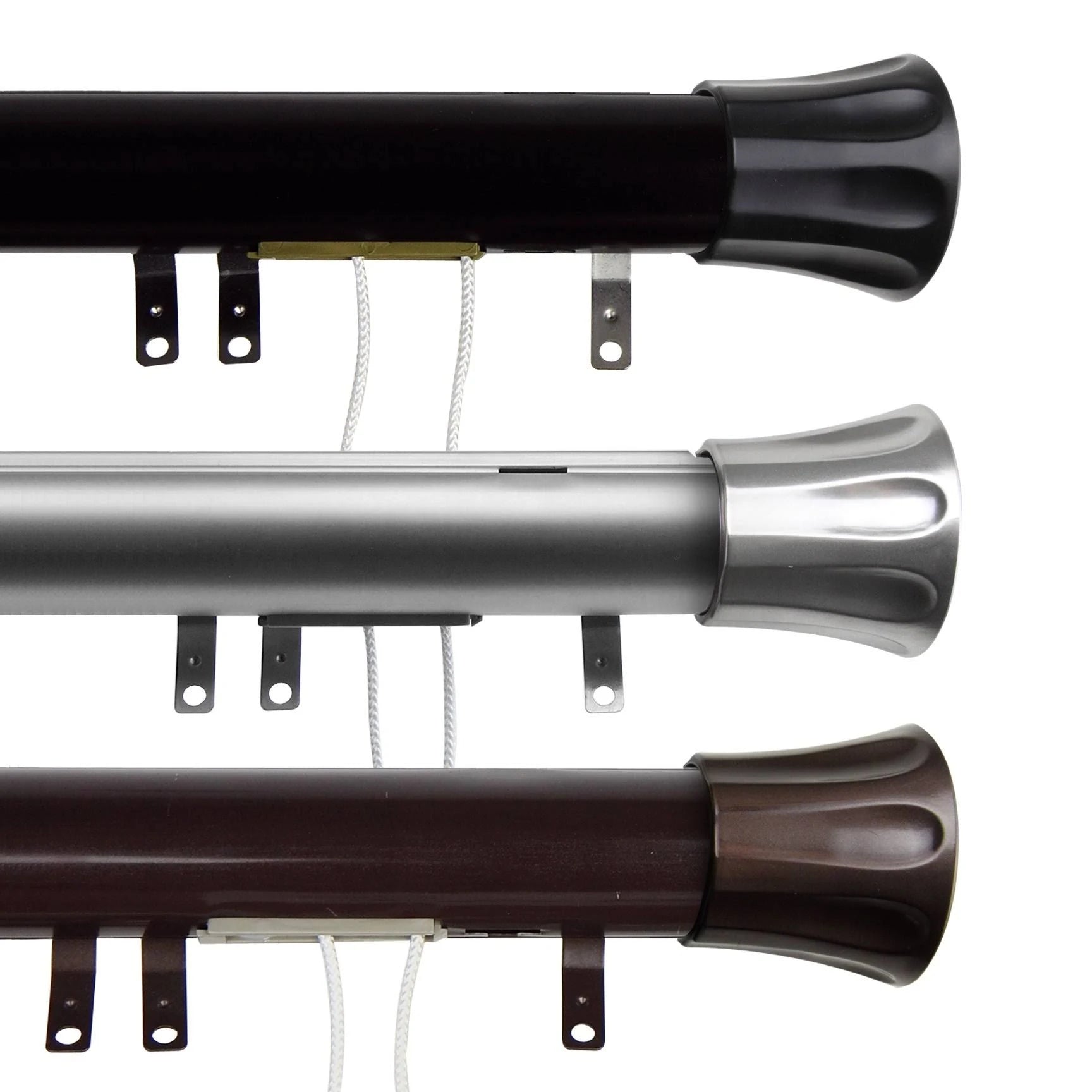 Satin Nickel Decorative Traverse Rod Q78290