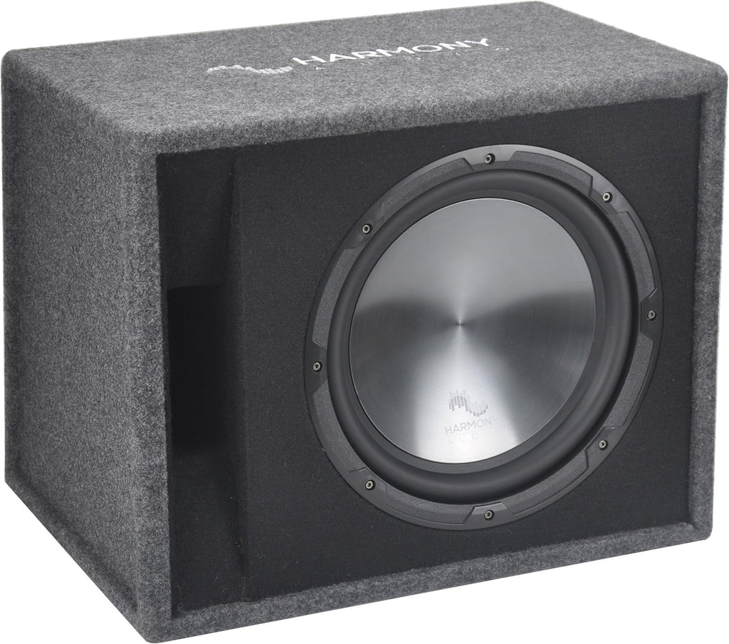 Car Rhythm Loaded Dual 12 Vented 1200W Sub Box Enclosure F887