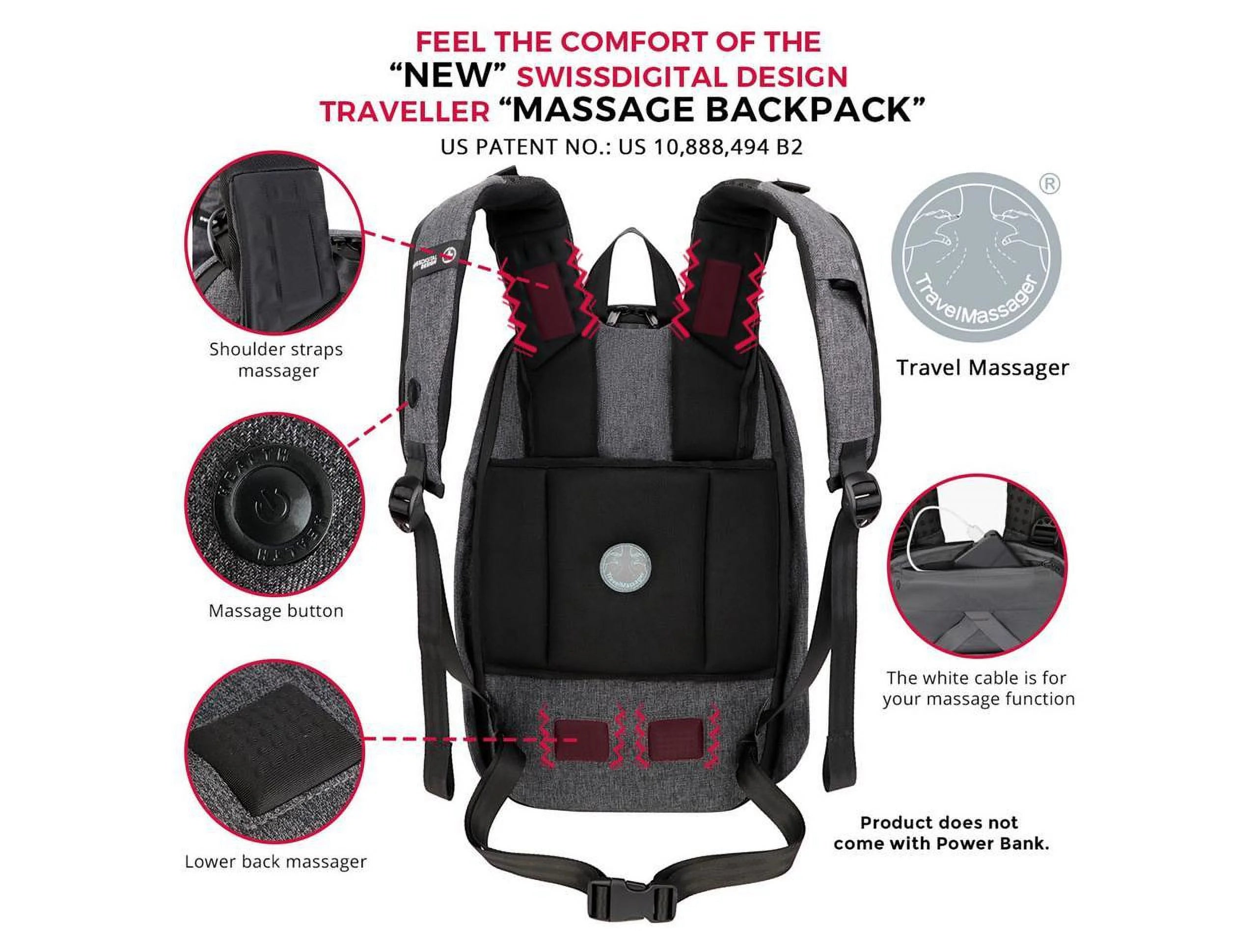 Gray Backpack for 15.6" to 16" Notebook T303