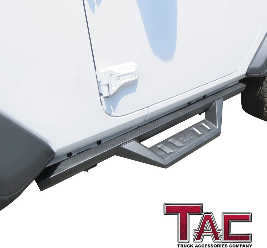 Black Off-Road Running Boards Side Steps Nerf Bars Rock Slider (2pcs) E97334
