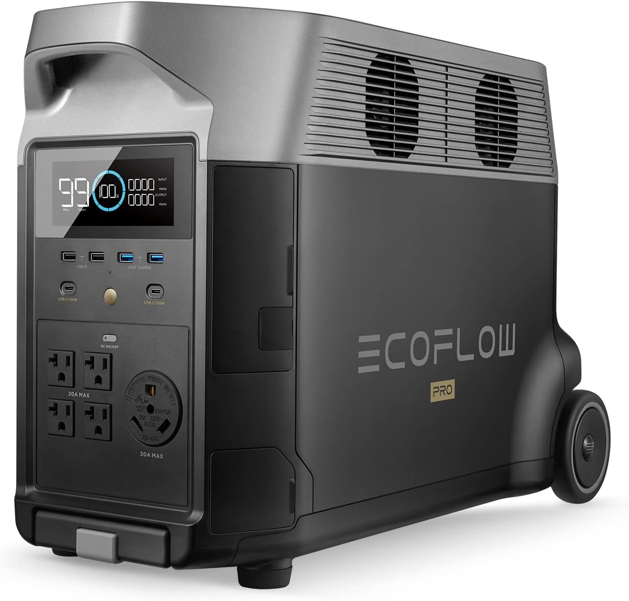 Portable Power Station, 3.6kWh-25kWh, 3600W AC Output L49474