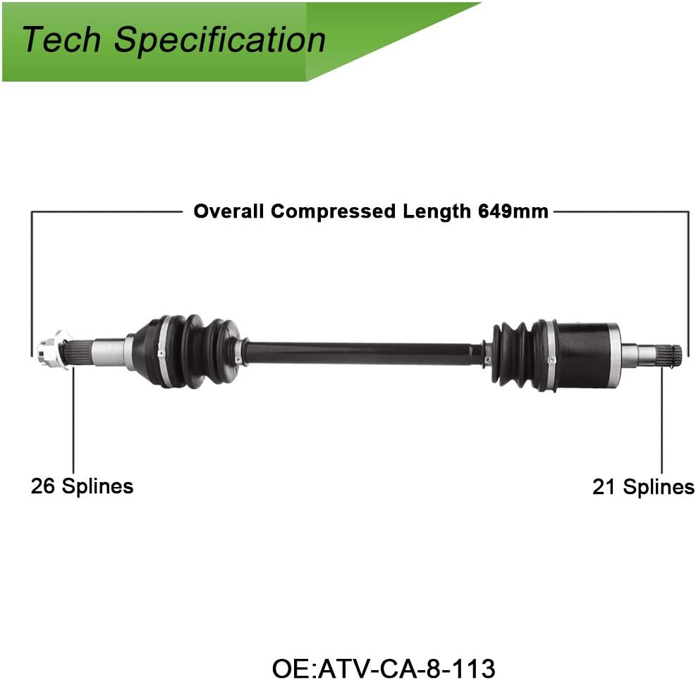 CV Axle Drive Shaft Assembly Front Left Pack of 2 A929