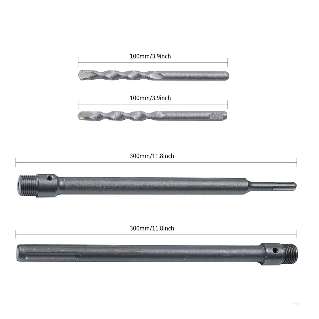 9PCS Tungsten Steel SDS Plus Masonry Drill Bits U29495