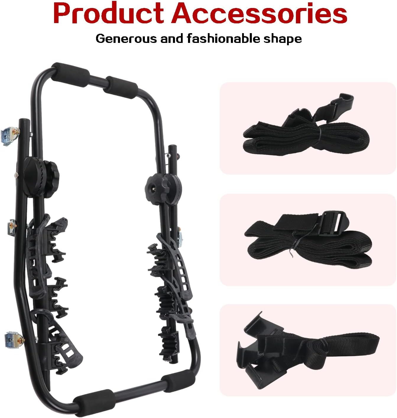 3 Bike Car Rack Trunk Mount Foldable Bicycle Carrier Pack of 2 U999466