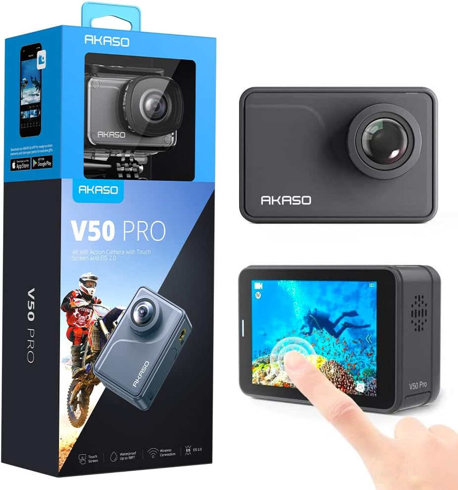 4K30fps 20MP WiFi Action Camera with EIS Touch Screen 100 feet Waterproof Camera H6046