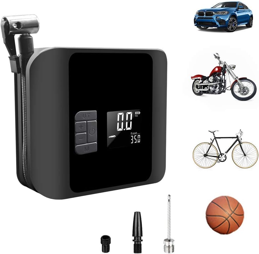 Portable Cordless Tire Inflator with LED Light N455