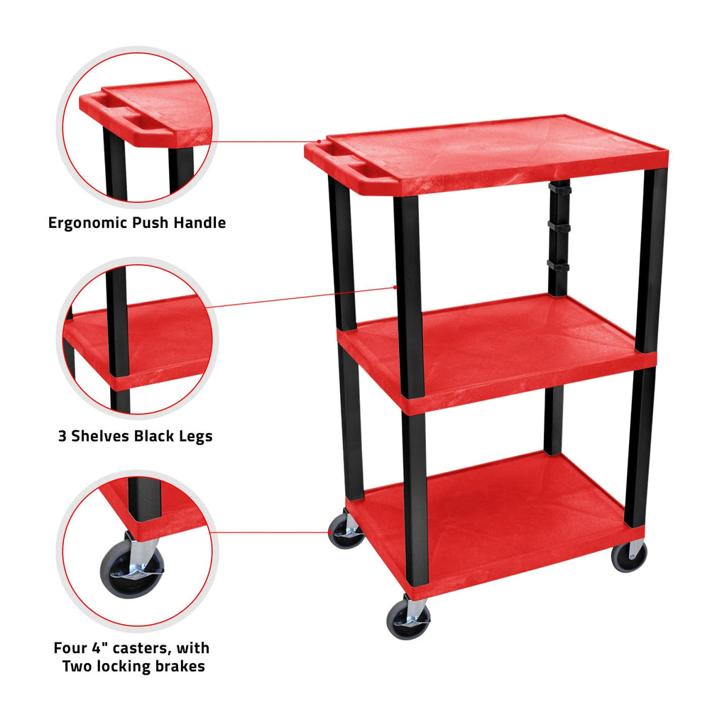 Tuffy Cart 3 Shelves Black N92150