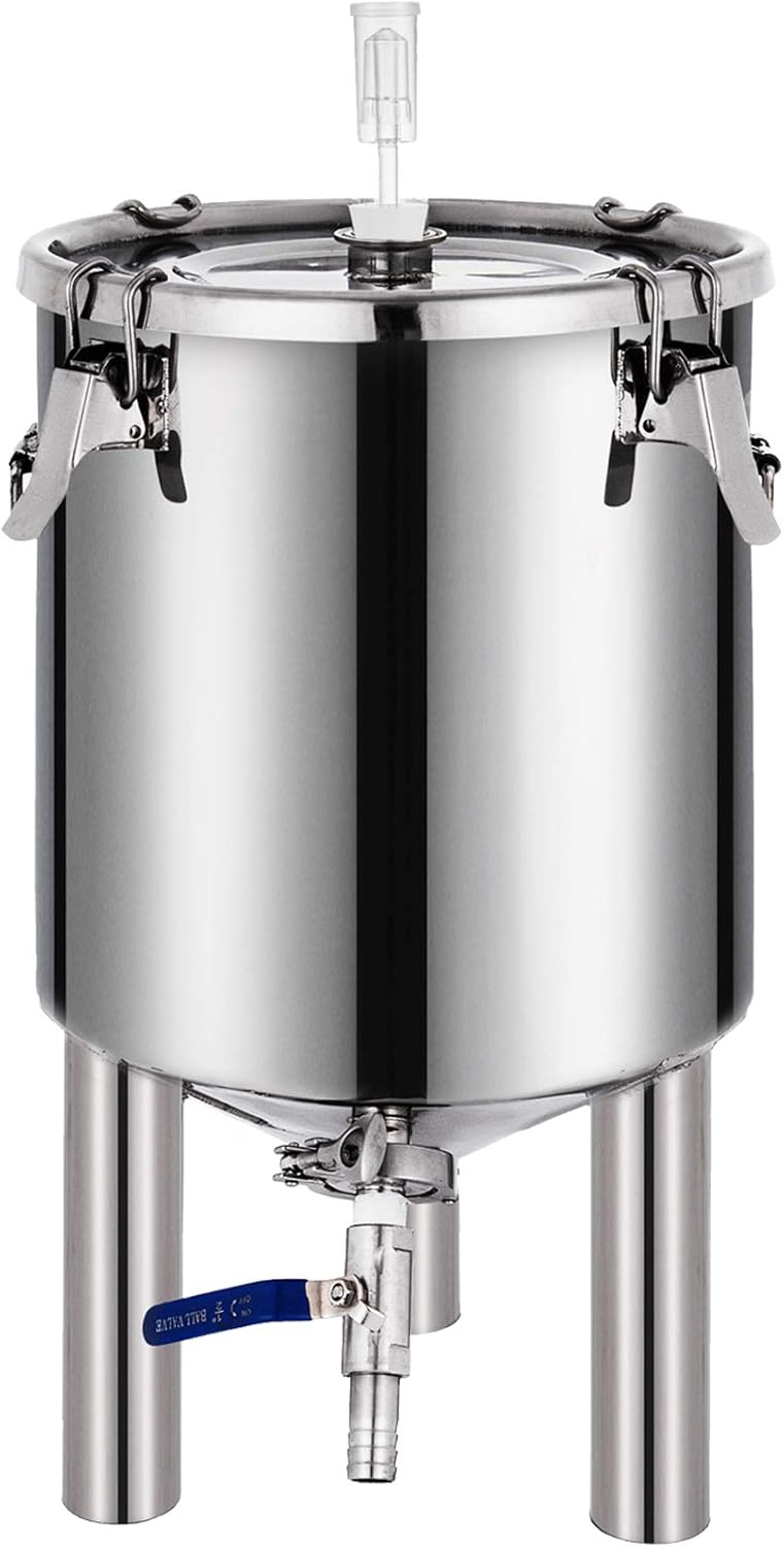 7 Gallon Stainless Steel Brew Bucket Fermenter with Conical Base T603