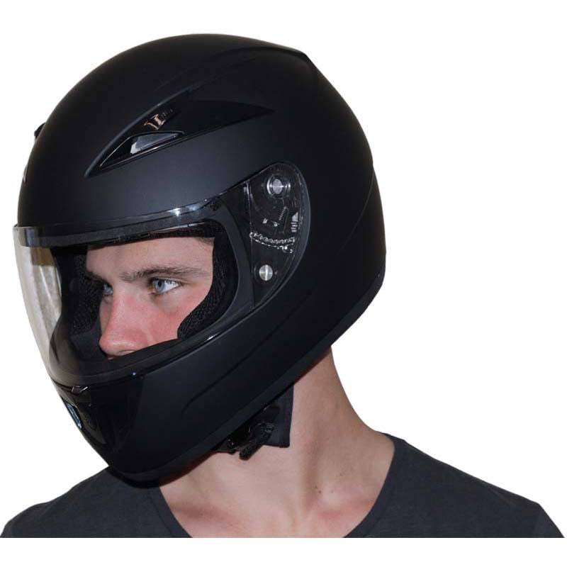 Hi-Gloss Black Full Face Helmet XS F293