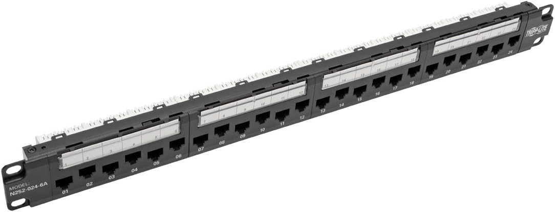 48-Port 2U Rackmount Cat6 110 Patch Panel RJ45 Ethernet Black T854567