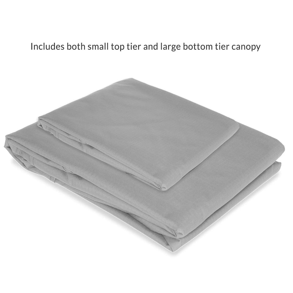 Slate Gray Replacement Canopy Top Cover for Gazebo M889