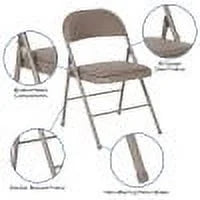 2 Pack Gray Vinyl Folding Chair T759
