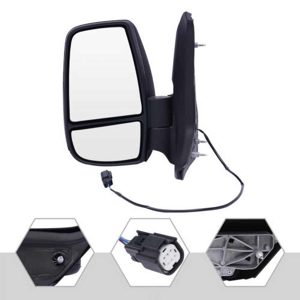 Front Left Side Rear View Mirror Black For Ford Transit 150 250 350 2015-2022 A7214