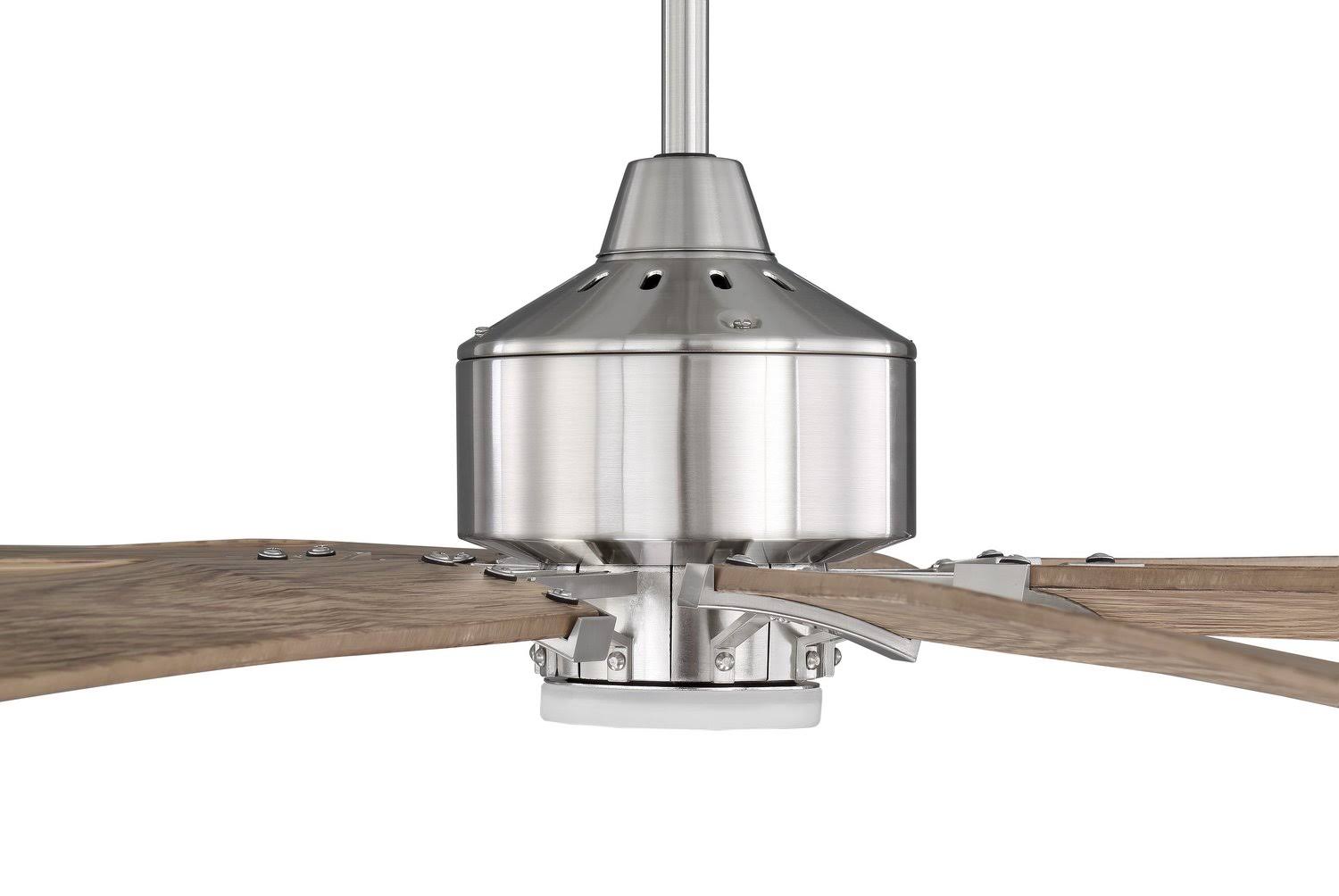 Polished Nickel Ceiling Fan with Light Kit S442642