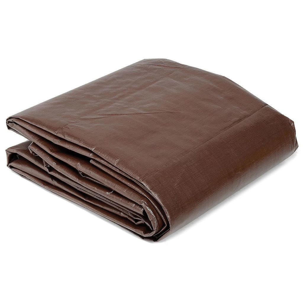 12' x 25' Super Heavy Duty 8 oz. Tarp Brown N823