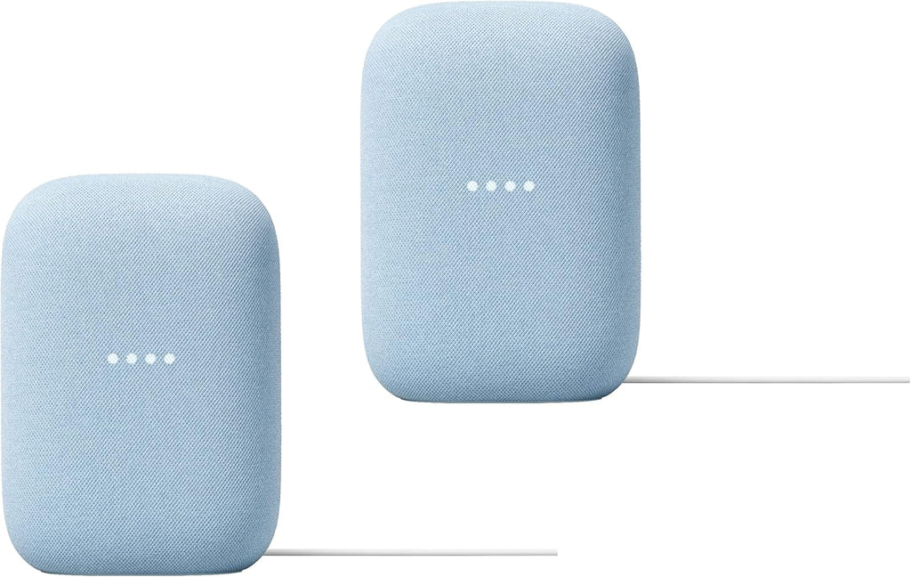 Audio Smart Speaker with WiFi and Bluetooth Streaming (2-Pack: Sky) U449619