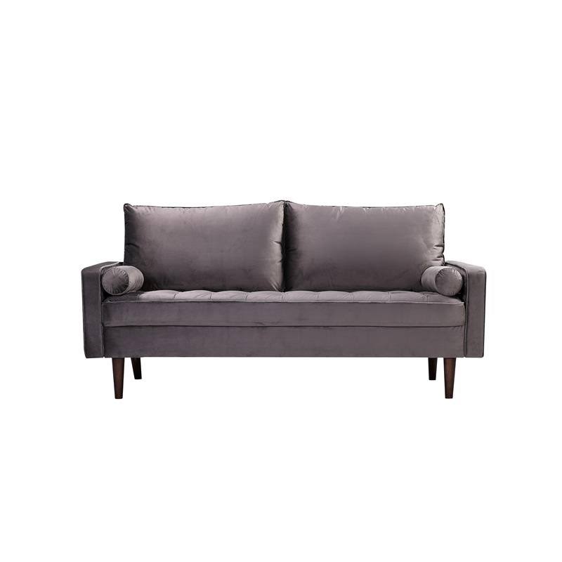 Gray Velvet Sofa O534334
