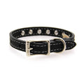 Black Leather Dog Collar S827513